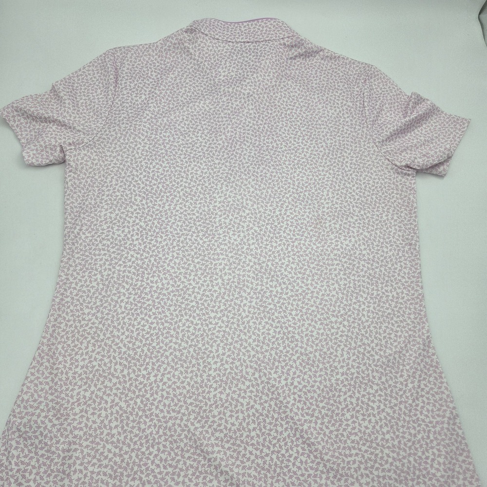 Women's Greg Norman PlayDry Short Sleeve Mock Neck Shirt Medium Napa Valley Pink - Picture 8 of 11